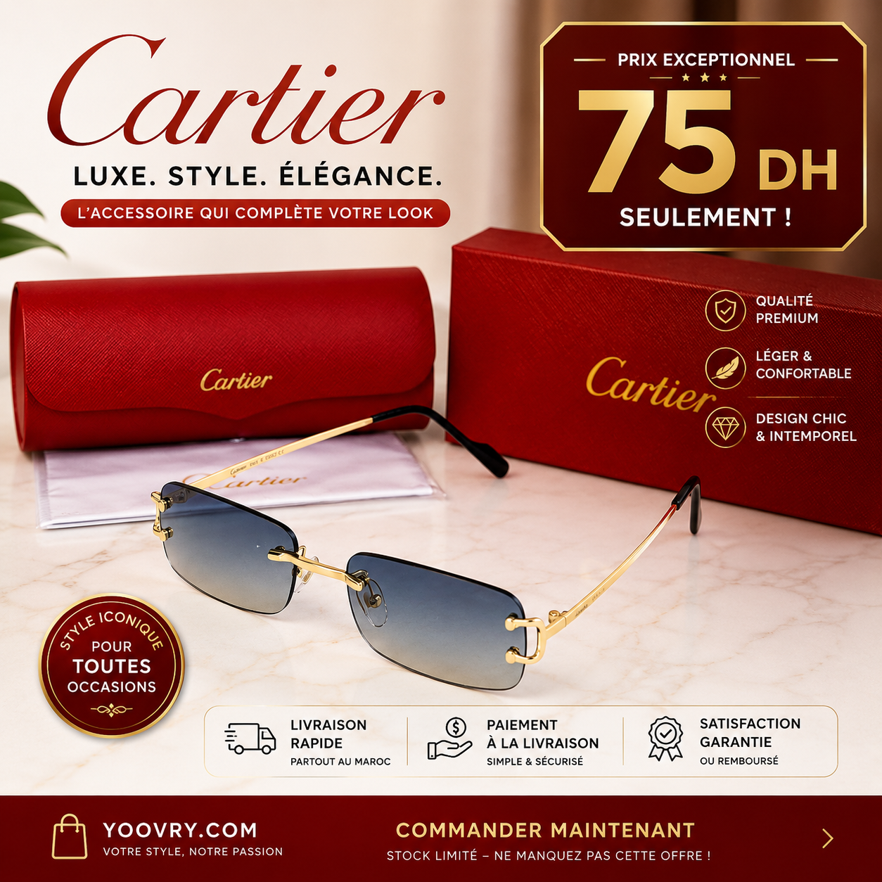 yoovry lunette cartier – Image 1